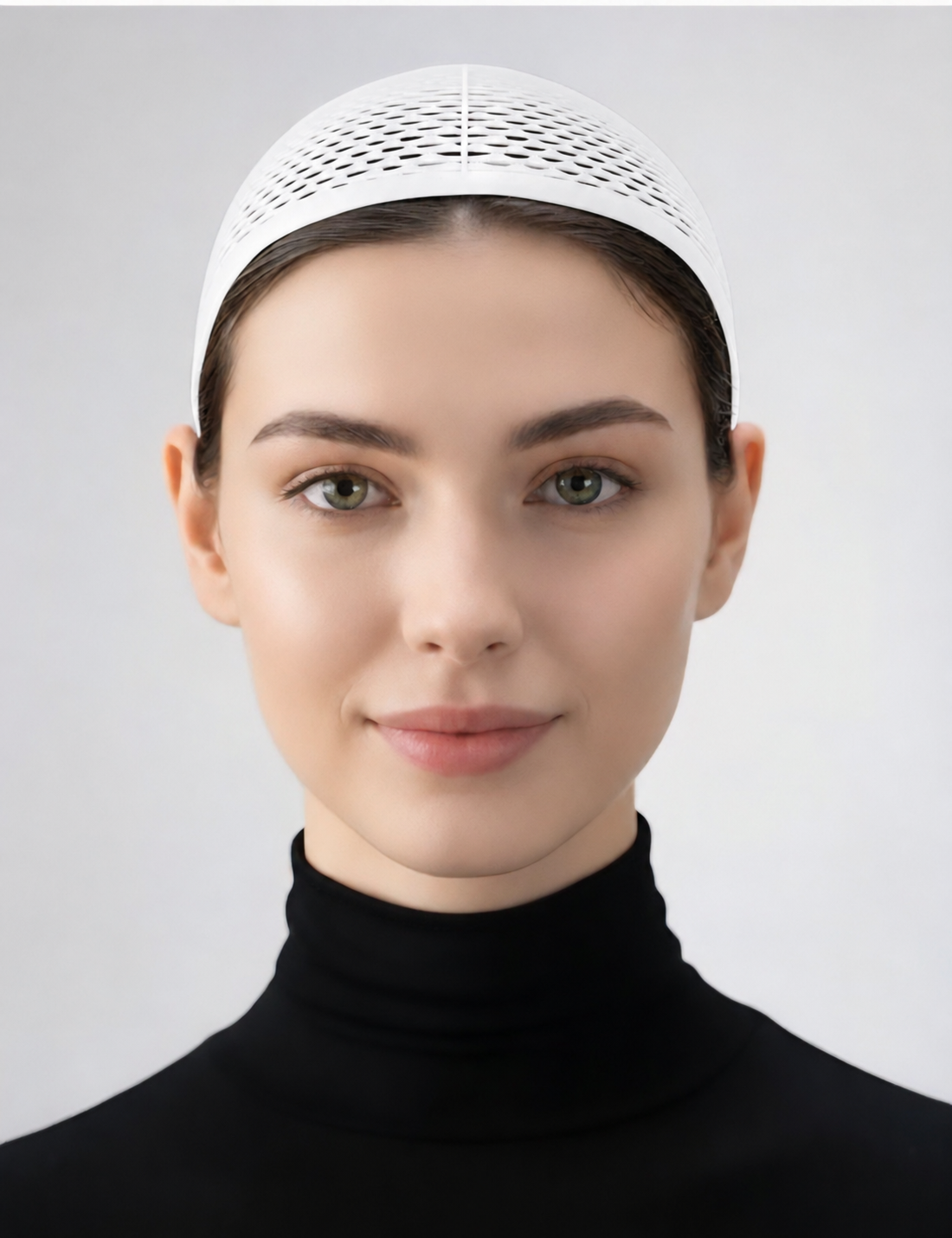 Bonebu Gray Colored Bonnet with Non-Slip Structure - Comfortable and Practical Scarf Stabilizer